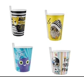 4 Adet Kendinden Pipetli Bardak 400 Ml - 1
