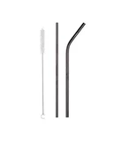 Metal Pipet - Paslanmaz Çevre Dostu Metal 2li Pipet Fırça Seti - 3