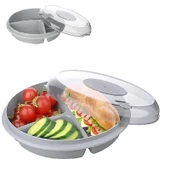 3 Bölmeli Kapaklı Pratik Kahvaltılık thumbnail 1