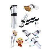 609 Profesyonel Şarjlı Saç Sakal Kesme Tıraş Makinesi Erkek Tıraş Makine Seti - 1