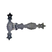 Antika Tarz Dekoratif Pirinç Kuyruklu Zambak Menteşe - 175x248 mm, Oksit - 1