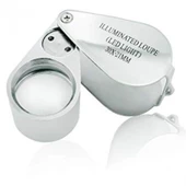 Kontrol Için Özel Kutulu Metal Işıklı Lup 30X21 - 4
