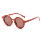 3-8 Yaş Cool Çocuk Güneş Gözlüğü 400 Uv Koruma Mat Turuncu - 1