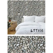 Çakıl Taşı Desenli Yapışkanlı Kaplama Kağıdı  Büyük Boy 3 Metre - 1