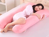 5 Farklı Bölge Destekli Hamile Yastığı ( Pembe ) - 1250GR - 1