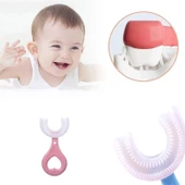 Silikon Çocuk Diş Fırçası Tartar Temizleyici (2-12 Yaş) - Pembe - 4