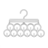 Kravat ve Şal Askısı - Takı ve Aksesuar Düzenleyici Askı - Beyaz thumbnail 2