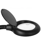 Esnek 5X /10X 40 Led Işıklı Büyüteç - Lamba Büyüteç Okuma - Çalışma Lehim Masa Lambası A808 - 2