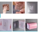 20 Adet Şeffaf Çift Taraflı Yapışkanlı Geçmeli Klips Eşya Sabitleme Askısı thumbnail 4