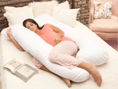5 Farklı Bölge Destekli Hamile Yastığı ( Beyaz ) - 1250GR - 1