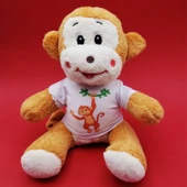 Tasarım Tişörtlü Oyuncak Maymun - 1