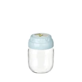 3lü Set Vintage Dekoratif Desenli Cam Kavanoz 425ml - 14,3 oz - 4