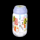 Vintage  Dekoratif  Desenli Cam Kavanoz 1000 ml - 33,8 oz - Avokado - 3