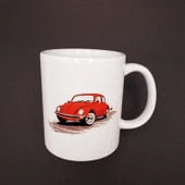 Kırmızı Vosvos Baskılı Kupa - 1