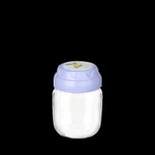 3lü Set Vintage Dekoratif Desenli Cam Kavanoz 425ml - 14,3 oz - 3