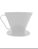 V60 Dripper Filtre Kahve Demleme Aparatı - Beyaz - 1
