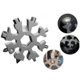 Çok Amaçlı Kar Tanesi Açacak Tornavida Anahtarlık Alyan thumbnail 2