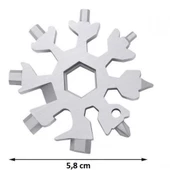 Çok Amaçlı Kar Tanesi Açacak Tornavida Anahtarlık Alyan thumbnail 4