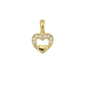 14 Ayar Altın Kalp Kolye Ucu 0,75 gr - 1