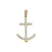 14 Ayar Altın Taşlı Çapa Kolye Ucu 1,63 gr thumbnail 1