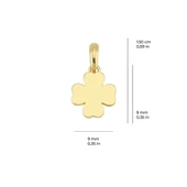 14 Ayar Altın Yonca Kolye Ucu 0,67 gr - 2