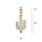 14 Ayar Kaktüs Altın Kolye Ucu 0,93 gr - 2