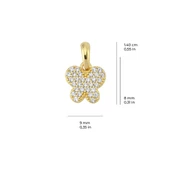 14 Ayar Altın Kelebek Taşlı Kolye Ucu 0,76 gr thumbnail 2