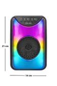 Polygold KTX1433 Rgb Işıklı Radyolu  4'' Bluetooth Hoparlör - 4