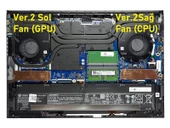 HP Victus 16-d1042nt (68P27EA11) Notebook Gpu Ekran Kartı Fanı - V2 / 80W - 1