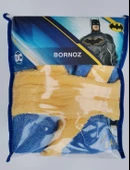 Özdilek Batman Gotham Cıty Mavı Çocuk Bornozu 5-6 Yaş - 1