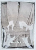 Özdilek Woven Grı Şalyaka Bornoz (S/M) - 1