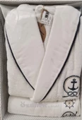 Özdilek Saılor Anchor Beyaz Bornoz Seti(M) - 1