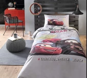 Özdilek Disney Nevresim Takımı Ranforce Tek Kişilik Grı Cars On The Road - 1