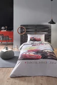 Özdilek Disney Yatak Örtüsü Ranforce  Tek Kişilik Grı Cars On The Road - 1