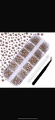 Fontenay NailArtCharm 12Çeşit RenkliTırnak Charms Koleksiyonu+Göz Kalemi+İpek Kirpik Cımbızı 3'Lü 2 - 1