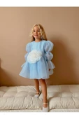 Rose Şifon Kız Çocuk Parti Elbisesi - 1