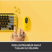 Logitech POP Keys Sarı Siyah Kablosuz Mekanik Klavye - 5
