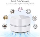 QASUL Şarj Edilebilir  Taşınabilir Kablosuz Mini Masa Süpürgesi - 2