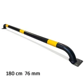 Araç Stop Demiri Araç Stoperi Otopark Stoperi Siyah 180cm Ø76mm 2.5mm - 1