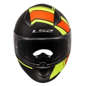 LS2 RAPID 2 EXTRA MAT NEON SARI-NAVY MAVİ KASK thumbnail 2