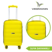 Vegmann Polipropilen (PP) Atlas Sarı Kabin Boy Valiz - 3