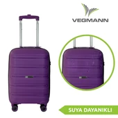 Vegmann Polipropilen (PP) Atlas Violet Kabin Boy Valiz - 3