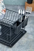 Cooker CKR2925 36x30 Cm 2 Katlı Metal Bulaşıklık - Siyah - 3
