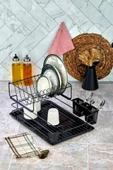 Cooker CKR2983 47x38 Cm 2 Katlı Metal Bulaşıklık - Siyah - 1