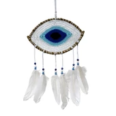 Beyaz Motifli Göz Model El Yapımı Duvar Süsü thumbnail 1