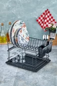 Cooker CKR2925 36x30 Cm 2 Katlı Metal Bulaşıklık - Siyah - 1
