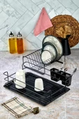 Cooker CKR2983 47x38 Cm 2 Katlı Metal Bulaşıklık - Siyah - 2