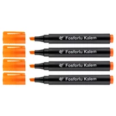 Lotte Fosforlu Kalem 4'lü Turuncu x 12 Set - 1