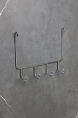 Lif Askılığı - Tüm Şampuanlıklara Uyumlu Krom Banyo Köşeliği Askısı Düzenleyici Havluluk - 1