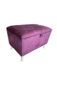 Evim-E Aksesuar Sandıklı Pufu-80cm-Kumaş- - 1